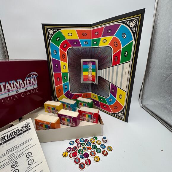 Vintage Entertainment Tonight The Trivia Game 1984 Complete - Picture 3 of 6